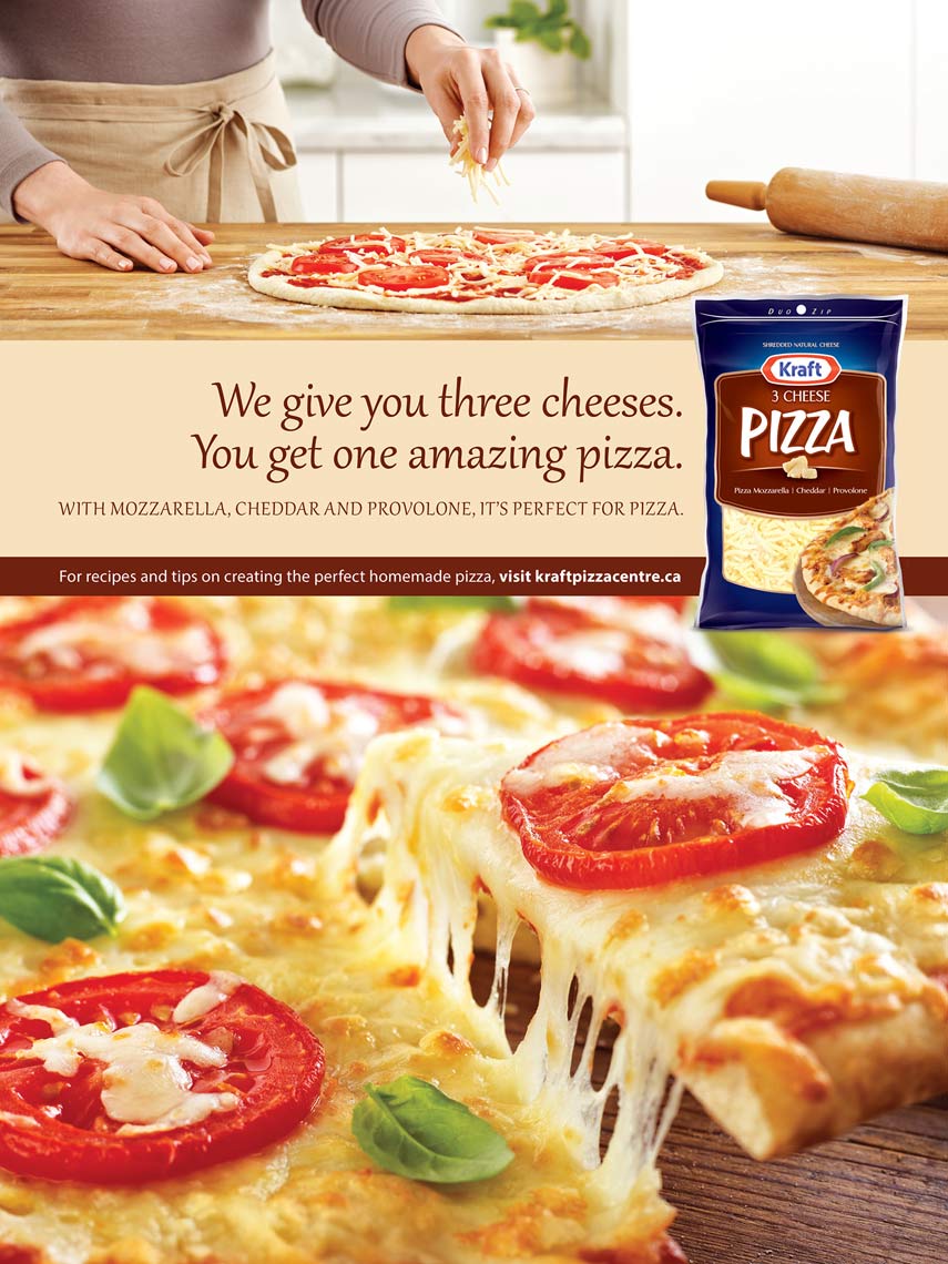 Kraft Pizza Shreds Ad
